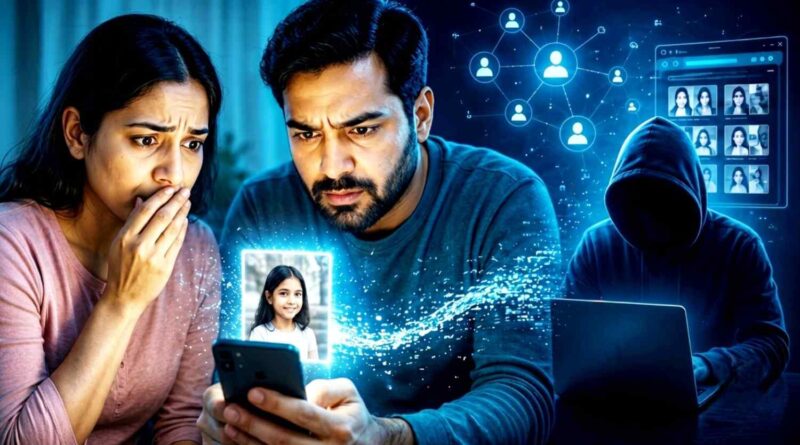 Parents looking at a smartphone while learning about digital