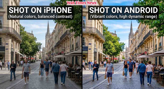 Professional camera test iPhone and Android smartphones Smartphone camera quality comparison iPhone vs Android mobile