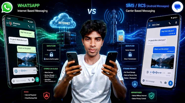 RCS vs WhatsApp Security and Privacy Features WhatsApp vs RCS messaging privacy and cybersecurity comparison