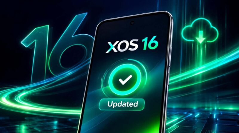 Infinix XOS 16 update on smartphone screen