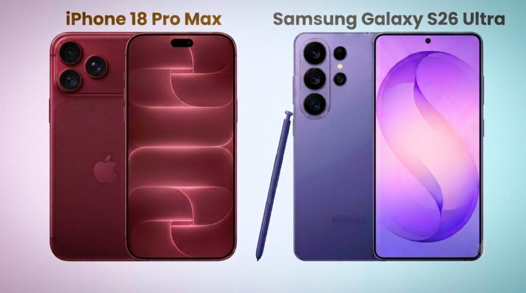 iPhone 18 Pro Max vs Samsung Galaxy S26 Ultra design and display comparison Wah Times News