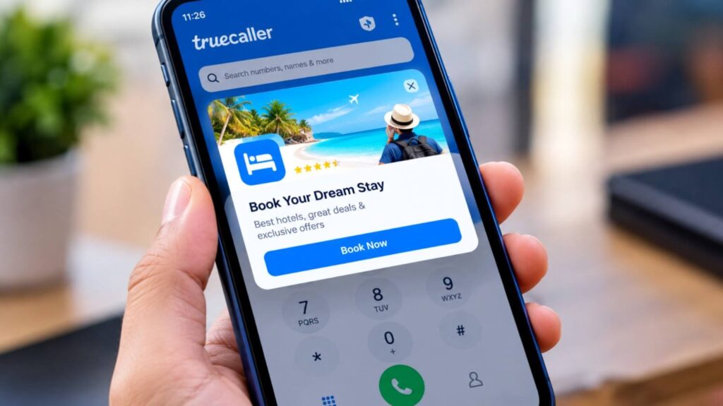 Truecaller mobile app full screen pop up advertisement and spam caller id screen issue