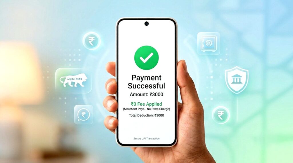 is there any extra charges on upi payment above 2000 rupees