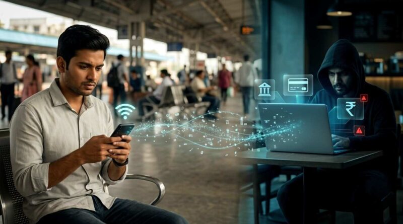 public wifi cyber fraud and data theft warning for mobile users in india