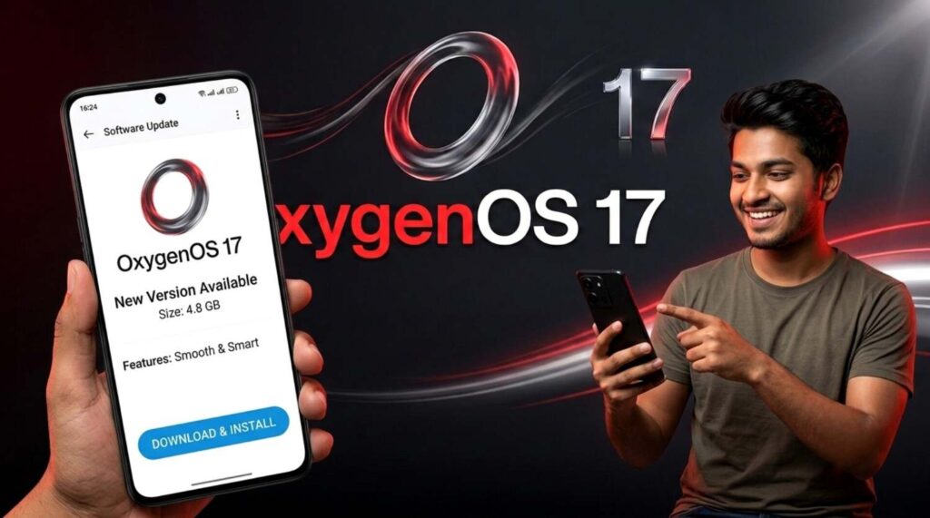 how to check and download oneplus oxygenos 17 update on phone