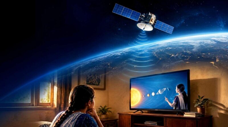 without internet satellite tech broadcasting free education on tv